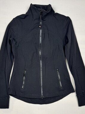 Lululemon Athletica Define Jacket Women's Size 10 Black Full Zip Thumbholes